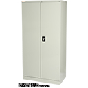 OPD STATIONERY CUPBOARD 3 SHELVES W900 X D500 X H1800MM STONE GREY