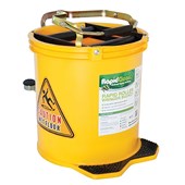 HARVEYS WRINGER BUCKET WHEELED 16L YELLOW