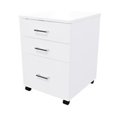 ZEALAND MOBILE 2 DRAWER 1 FILE LOCKABLE W465 X D500 X H660MM WHITE