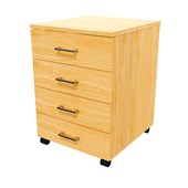 ZEALAND MOBILE 4 DRAWER LOCKABLE W465 X D500 X H660MM NZ TAWA