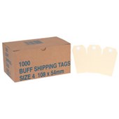 SHIPPING TAGS NO4 MANILLA W108 X L54MM BOX 1000