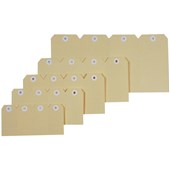 ESSELTE SHIPPING TAGS SIZE 8 80 X 160MM BUFF BOX 1000