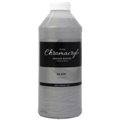 CHROMACRYL STUDENTS ACRYLIC PAINT 1L SILVER