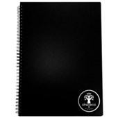 OH SO ECO A4 WIRO NOTEBOOK BLACK