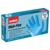 ESKO HIGH FIVE SENSORTOUCH NITRILE DISPOSABLE GLOVES LARGE BOX 100