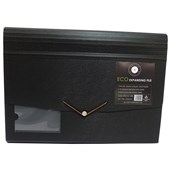 OSC ECO EXPANDING FILE A4 12 POCKET BLACK