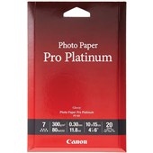 CANON PT101 PRO PLATINUM PHOTO PAPER 4X6 300GSM PACK 20