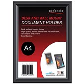 DEFLECTO DOCUMENT FRAME A4 BLACK