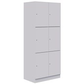 MASCOT LOCKER 3 TIER 2 BANK LOCKING H1900 X L900 X D450MM SNOW VELVET