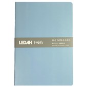 LEDAH PASTELS NOTEBOOK A5 BLUE AND GREEN PACK 2