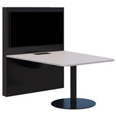 ACCENT MEDIA HUB MEETING TABLE W1500MM SILVER STRATA