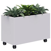 RAPID MOBILE PLANTER INCLUDING SHORT PLANTS L900 X H600 WHITE