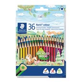 STAEDTLER NORIS 187 TRIANGULAR COLOURING PENCILS PACK 36