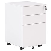 KNIGHT BOOST METAL MOBILE 2 DRAWER 1 FILE WHITE