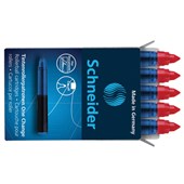 SCHNEIDER ROLLERBALL ONE CHANGE BUSINESS REFILL CARTRIDGE BOX 5 RED