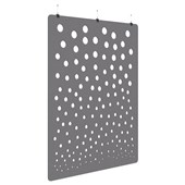 ACCENT SONIC ACOUSTIC HANGING SCREEN H2250 X W1800MM BUBBLE GREY