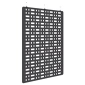 ACCENT SONIC ACOUSTIC HANGING SCREEN H2250 X W1800MM GRID CHARCOAL GREY