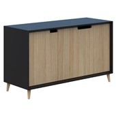 ACCENT OSLO CREDENZA W1200 X D450 X H720MM CLASSIC OAKBLACK