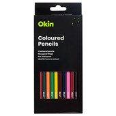 OKIN COLOURED PENCILS FULL SIZE PACK 12