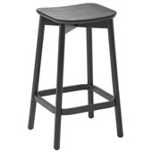 EDEN ORLO TIMBER KITCHEN STOOL BLACK ASH