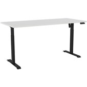 KNIGHT HAVEN BOOST ELECTRIC DESK W1800 X D800MM BLACK FRAME WHITE TOP