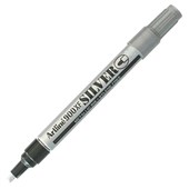 ARTLINE 990 METALLIC PERMANENT MARKER 12MM BULLET SILVER