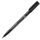 STAEDTLER 318 LUMOCOLOR PERMANENT MARKER BULLET 06MM BLACK