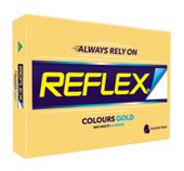 REFLEX COLOURS A4 COPY PAPER 80GSM GOLD PACK 500 SHEETS