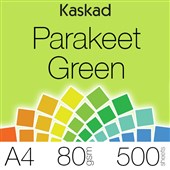 KASKAD COLOURED PAPER A4 80GSM PARAKEET GREEN PACK 500 SHEETS