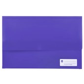 MARBIG POLYPICK DOCUMENT WALLET FOOLSCAP PURPLE
