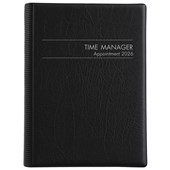COLLINS DIARY TIME MANAGER APPOINTMENT MDA51A BLACK DAY PER PAGE EVEN YEAR