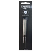 GBP BALLPOINT PEN REFILL PARKER COMPATIBLE MEDIUM BLACK PACK 2