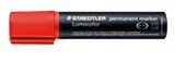 STAEDTLER 388 LUMOCOLOR PERMANENT MARKER JUMBO CHISEL 12MM RED