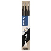 PILOT FRIXION REFILL ERASABLE 07MM BLACK PACK 3