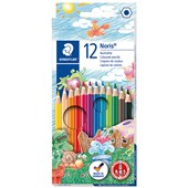 STAEDTLER NORIS CLUB COLOURING PENCILS 3MM PACK 12