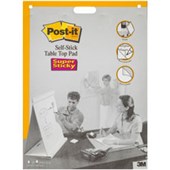 POSTIT 563R SUPER STICKY SELFSTICK TABLE TOP PAD 508 X 584MM WHITE