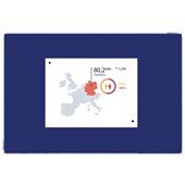 BOYD VISUALS PINBOARD H1200 X W1500MM BLUE