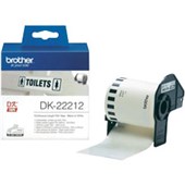 BROTHER DK22212 CONTINUOUS FILM LABEL ROLL 62MM X 1524M WHITE