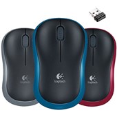 LOGITECH M185 WIRELESS MOUSE BLACKBLUE