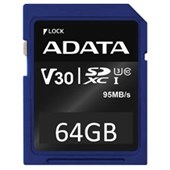 ADATA PREMIER PRO V30 ASDX64GUI3CL10R SD MEMORY CARD SDXC UHSI UHS CLASS 3 64GB