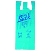 THE SACK RUBBISH BAG PLASTIC W385 X H1000 X D240MM BLUE PACK 100