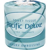 PACIFIC D2280 DELUXE TOILET TISSUE INDIVIDUALLY WRAPPED 2 PLY W100MM X L114M 280 SHEETS PER ROLL CTN 48