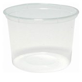 FOOD CONTAINER TUB 880ML TRANSLUCENT PACK 50