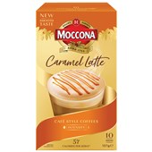 MOCCONA CLASSIC INSTANT COFFEE SACHET 14G CARAMEL LATTE BOX 10