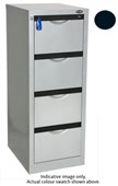 EUROPLAN FORTE FILING CABINET 4 DRAWER W505 X D619 X H1311MM MATT BLACK