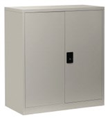 FIRSTLINE CUPBOARD W916 X D457 X H1016MM SILVERGREY