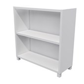 ZEALAND BOOKCASE 1 SHELF W800 X D300 X H800MM WITH 50MM FEET WHITE