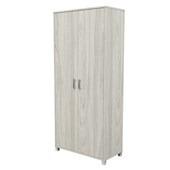 ZEALAND CUPBOARD W800 X D400 X H1800MM WITH 50MM FEET COASTAL ELM