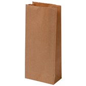 HEAVY DUTY PAPER BAG NO6 BLOCK BOTTOM W255 X H470 X D140MM BROWN PACK 200