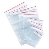 MINIGRIP PLASTIC BAG RESEALABLE 35MU W100 X L155MM CLEAR PACK 100